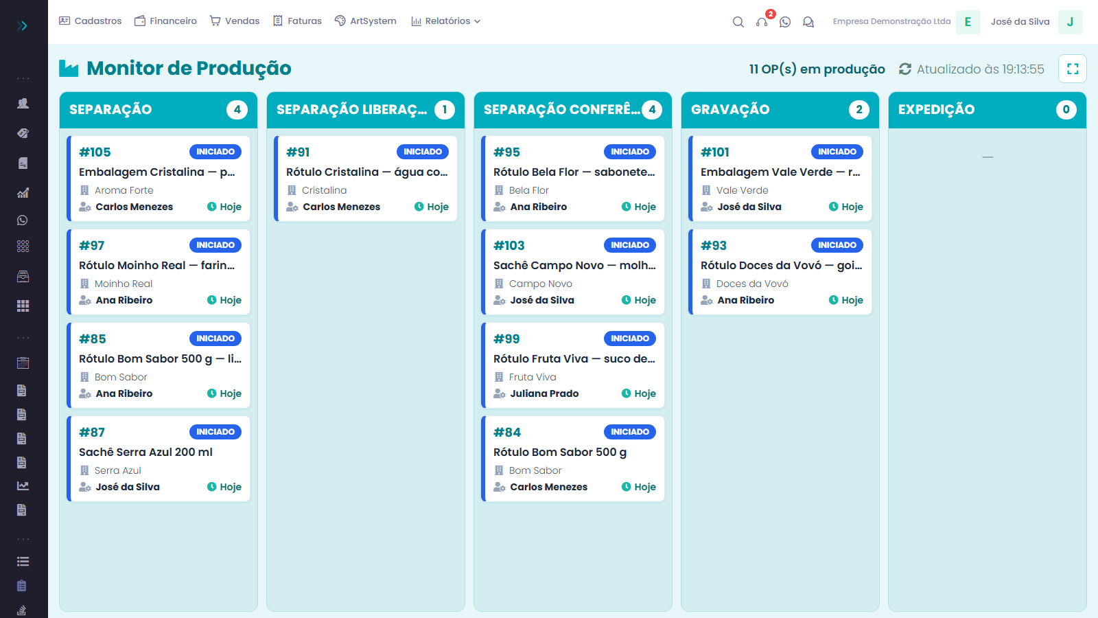 ArtSystem Web — tela 2