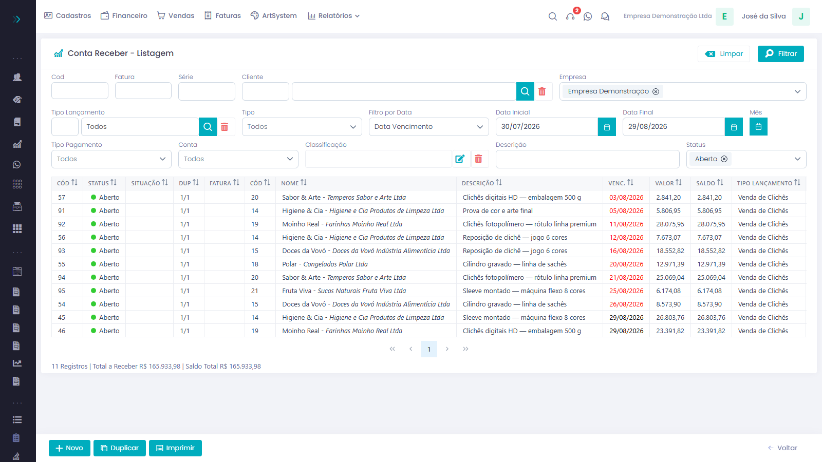 Hórus Gestor Web 3.0 — tela 5
