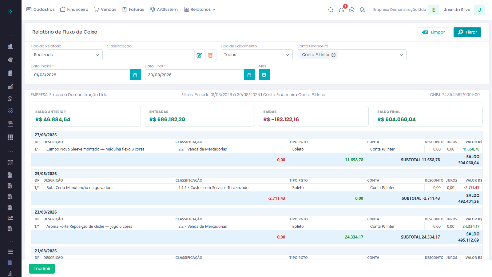 Hórus Gestor Web 3.0 — tela 9