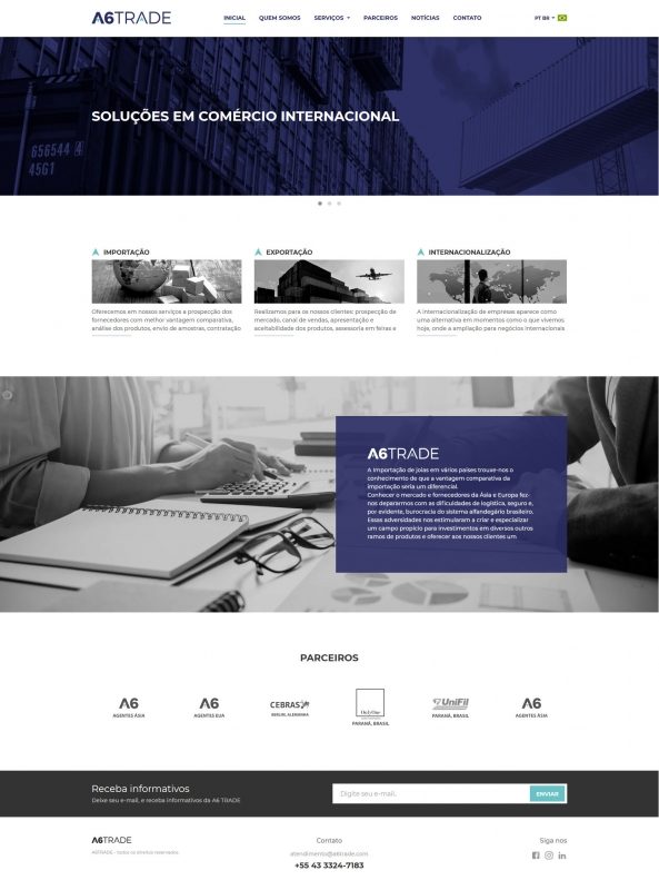Site desenvolvido pela SS Tecnologia — exemplo 2